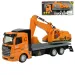 Super Truck: Ciężarówka z kołem zamachowym z koparką 19 cm