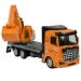 Super Truck: Ciężarówka z kołem zamachowym z koparką 19 cm