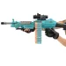 SuperShoot: Elektroniczny karabin maszynowy M249 na piankowe pociski z akumulatorem, 81 cm