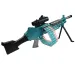 SuperShoot: Elektroniczny karabin maszynowy M249 na piankowe pociski z akumulatorem, 81 cm