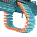 SuperShoot: Elektroniczny karabin maszynowy M249 na piankowe pociski z akumulatorem, 81 cm