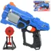 Swift Launcher: Ręczna wyrzutnia piankowych pocisków z obrotowym bębnem, z nabojami i tarczą, 32 cm