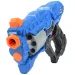 Swift Launcher: Ręczna wyrzutnia piankowych pocisków z obrotowym bębnem, z nabojami i tarczą, 32 cm