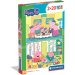 Świnka Peppa 2x20 elementów Supercolor puzzle - Clementoni