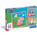 Świnka Peppa 3 x 48-elementowe puzzle Super Color - Clementoni