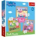 Świnka Peppa: Pomysłowa Peppa 3 w 1 puzzle - Trefl