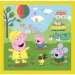 Świnka Peppa: Szczęśliwy dzień 3 w 1 puzzle - Trefl