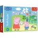 Świnka Peppa: Zabawa z przyjaciółmi puzzle 60 elementów - Trefl