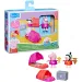 Świnka Peppa: Zestaw do zabawy "Nocowanie" z figurkami Świnki Peppy i Zebry Zośki – Hasbro