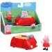 Świnka Peppa: Zestaw z małym czerwonym autem i figurką Świnki Peppy - Hasbro