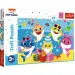 Szczęśliwa rodzina Baby Shark, 24-elementowe Maxi puzzle - Trefl