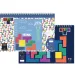 Szkicownik Tetris z naklejkami i szablonem