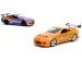 Szybcy i wściekli: 2001 Nissan Silvia S15 i Toyota Supra zestaw 2 sztuki w skali 1/32 - Jada Toys