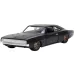 Szybcy i wściekli: Dodge Charger R/T 1970 &amp; Dodge Charger Widebody 1968 Dom Toretto - metalowe autka 2 sztuki w zestawie, skala 1/32, 13 cm - Jada Toys