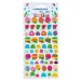 The Littlies: Urocze kropkowane wzory 3D puchate naklejki zestaw na arkuszu 10x22cm