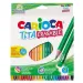 Tita kolorowe kredki 24 sztuki z gumką - Carioca