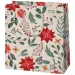 Torba prezentowa premium średniej wielkości z kwiatowym wzorem 18x23x10 cm.