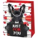 Torba prezentowa z motywem psa i napisem "Just for You", normalny rozmiar 11x6x15 cm.