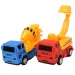 Truck Working: 7-częściowy zestaw zabawek budowlanych z pojazdami, maszynami i akcesoriami.