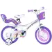 Unicorn Academy biało-fioletowy rower w rozmiarze 14 - rower Dino Bikes