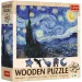 Van Gogh: Gwiaździsta noc, drewniane puzzle 200 elementów - Trefl