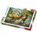 Walka Tyranozaurów puzzle 160 elementów - Trefl