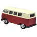 Welly: Volkswagen T1 czerwony metalowy model samochodu w skali 1:64