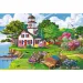 Wood Craft: Letnia przystań drewniane puzzle 500+1 szt. - Trefl