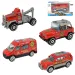 World of Trucks: Samochód strażacki w różnych wersjach, 7 cm