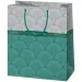 Z miłością! Elegancka duża torba prezentowa ze złotymi wstawkami 26x13x33cm.