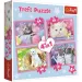 Zabawne kotki 4 w 1 70-54-48-35 elementów puzzle - Trefl
