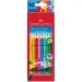 Zestaw 10 kolorowych ołówków z gumką - Faber-Castell