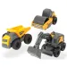 Zestaw 3 maszyn budowlanych Volvo w dwóch wersjach - Dickie Toys