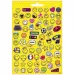 Zestaw 300 naklejek Smiley