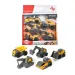 Zestaw 5 mini maszyn budowlanych Volvo - Dickie Toys