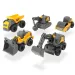 Zestaw 5 mini maszyn budowlanych Volvo - Dickie Toys