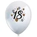 Zestaw 6 lateksowych balonów z nadrukiem „18 lat”