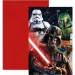Zestaw 6 zaproszeń na imprezę Star Wars.