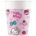 Zestaw 8 papierowych kubków Hello Kitty 200ml