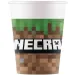 Zestaw 8 papierowych kubków Minecraft 200 ml