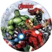 Zestaw 8 papierowych talerzyków Avengers, 20 cm