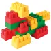 Zestaw kolorowych klocków konstrukcyjnych Builder Blocks 78 szt. - Wader