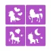 Zestaw kredy chodnikowej Dream Horse z szablonem jednorożca