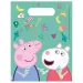 Zestaw papierowych torebek Świnka Peppa, 6 sztuk, 23x16 cm