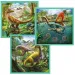 Zestaw puzzli 3 w 1 z dinozaurami - Trefl