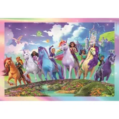 Akademia jednorożców z zestawem 104-elementowej układanki Supercolor - Clementoni zdjęcie 2