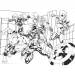Avengers 2 w 1 maxi puzzle 150 elementów i kolorowanka 70x50 cm – Lisciani