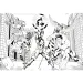 Avengers: Bohaterowie 2 w 1, puzzle 60 elementów i kolorowanka 50x35 cm – Lisciani