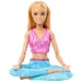 Barbie: Elastyczna lalka do jogi z blond włosami – Mattel