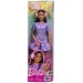 Barbie: Fashionista Przyjaciółki stylowa lalka modowa z słuchawkami w fioletowej sukience – Mattel zdjęcie 1
